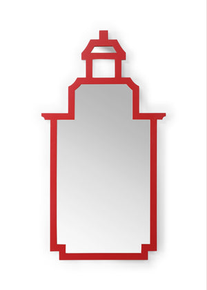 Chelsea House Pagoda Mirror - Red