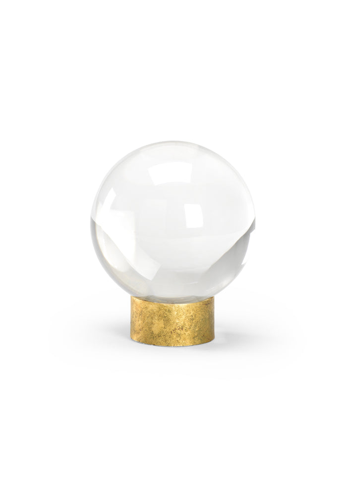 Chelsea House Crystal Ball On Stand - Gold