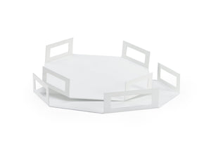 Chelsea House Octagon Trays - White (S2)