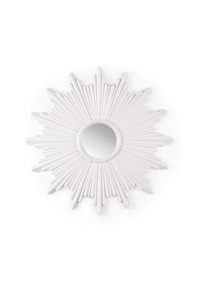 Chelsea House Sunburst Mirror - White