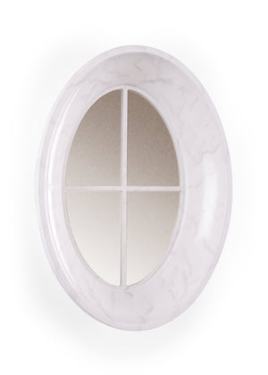 Chelsea House Oval Cottage Mirror - Cream