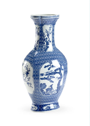 Chelsea House Blue And White Stag Vase