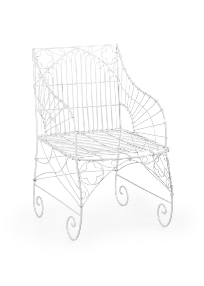 Chelsea House Gothic Arm Chair - White