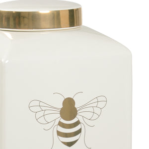 Chelsea House Bee Gracious Ginger Jar - Whi