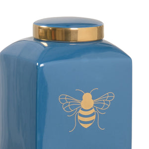 Chelsea House Bee Kind Ginger Jar - Blue