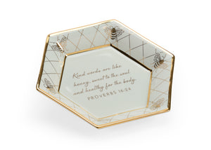Chelsea House Honeycomb Bee Verse Plate - F