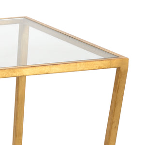 Chelsea House Cubist Table - Gold