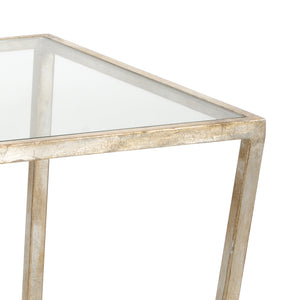 Chelsea House Cubist Table - Silver