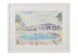 Chelsea House Poolside Watercolor I