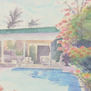 Chelsea House Poolside Watercolor III