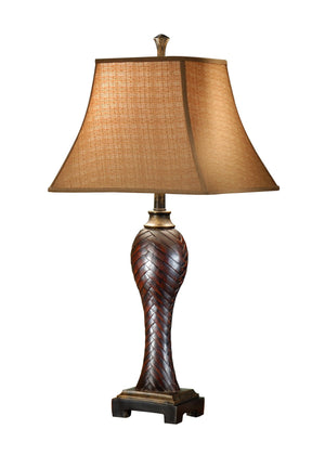 Wildwood Woven Faux Leather Lamp