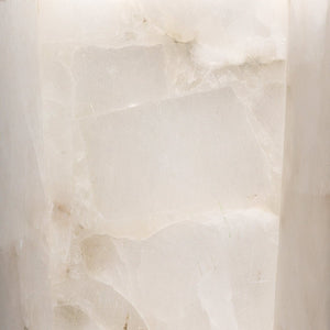 Jamie Young Borealis Tall Hexagon Wall Sconce in Alabaster