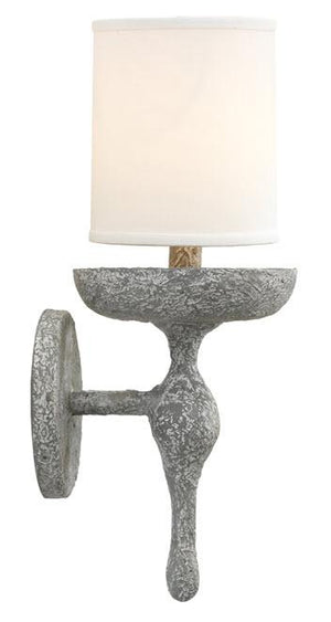 Jamie Young Concord Wall Sconce in Grey Plaster