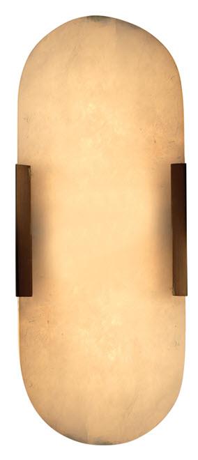 Jamie Young Delphi Wall Sconce in Antique Brass Metal