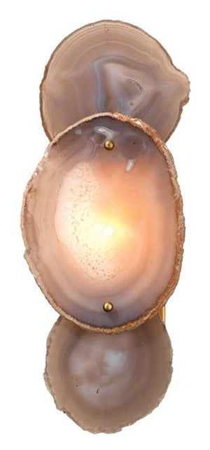 Jamie Young Trinity Wall Sconce in Pale Lavender Agate