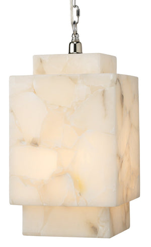 Jamie Young Borealis Cube Pendant in Alabaster
