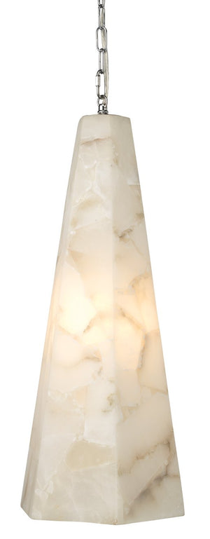 Jamie Young Borealis Tall Hexagon Pendant in Alabaster