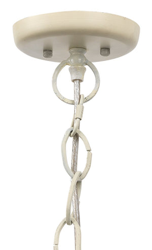 Jamie Young Canal Pendant in Off White Wood Beads