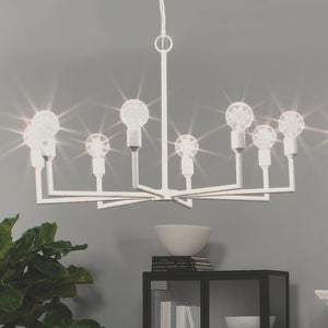 Jamie Young Park Chandelier in White Gesso