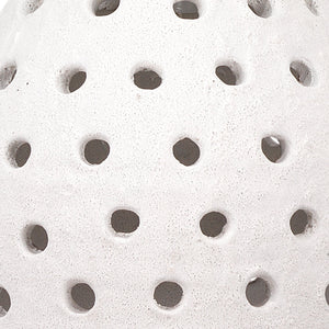 Jamie Young Medium Porous Pendant in Textured Matte White Ceramic