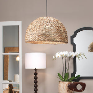 Jamie Young Shoreline Pendant in Natural Seagrass