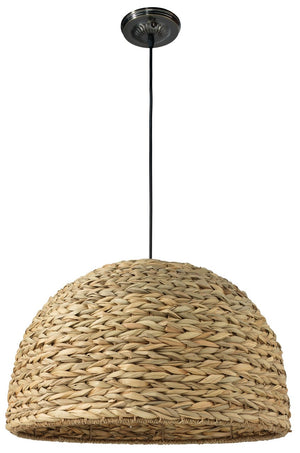 Jamie Young Shoreline Pendant in Natural Seagrass