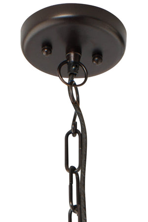Jamie Young Tribecca Long Pendant in Oiled Bronze & Clear Glass