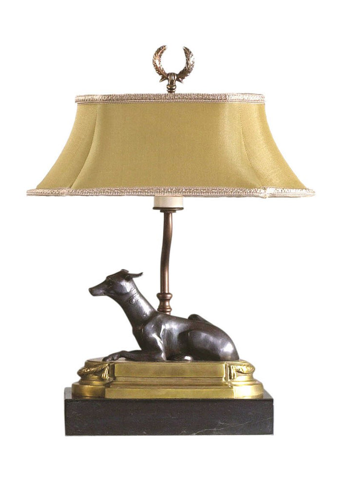 Chelsea House Greyhound Bookcase Lamp-Left