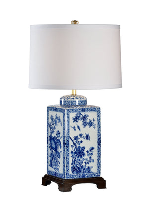 Chelsea House Lotus Lamp (Lg)  blue