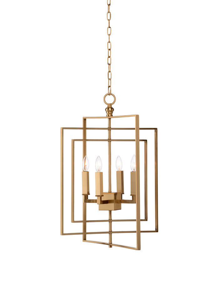 Chelsea House Cube Chandelier - Gold (Small)