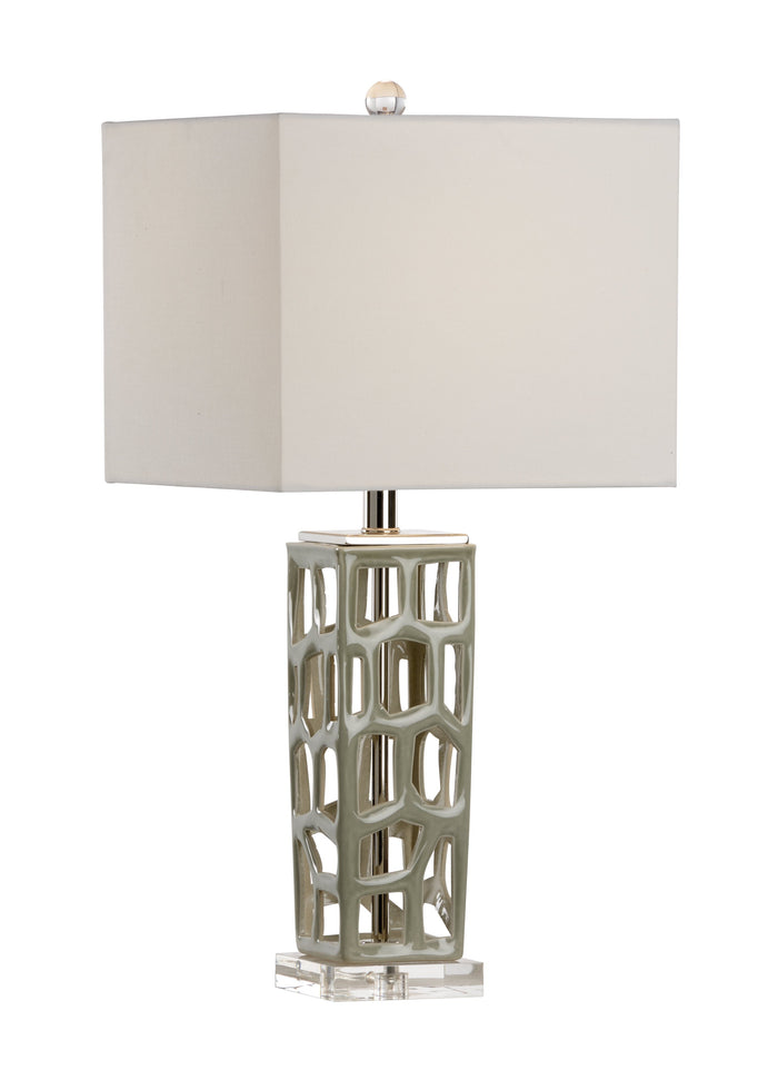 Chelsea House Square Pierced Lamp - Moss