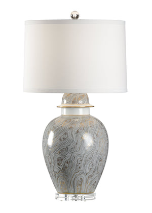 Chelsea House Gray Marblized Lamp