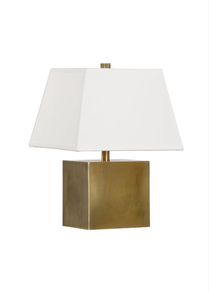 Chelsea House Brass Cube Lamp