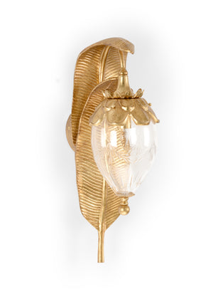 Chelsea House Gold Leaf Sconce (Lg)