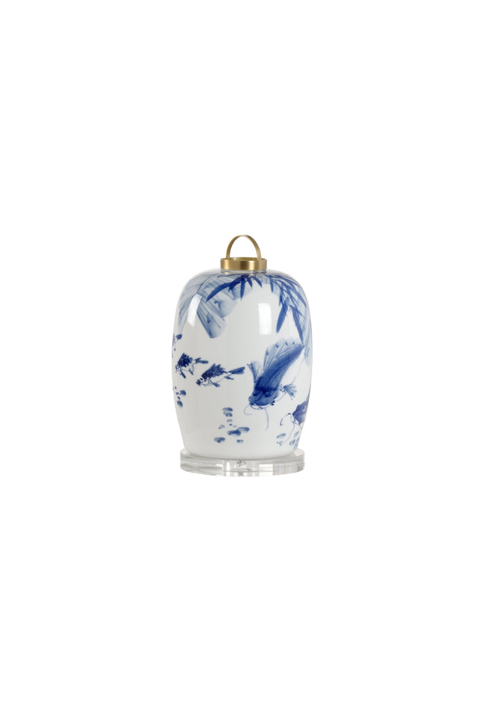 Chelsea House Fish Canton Lantern Lamp (Lg)