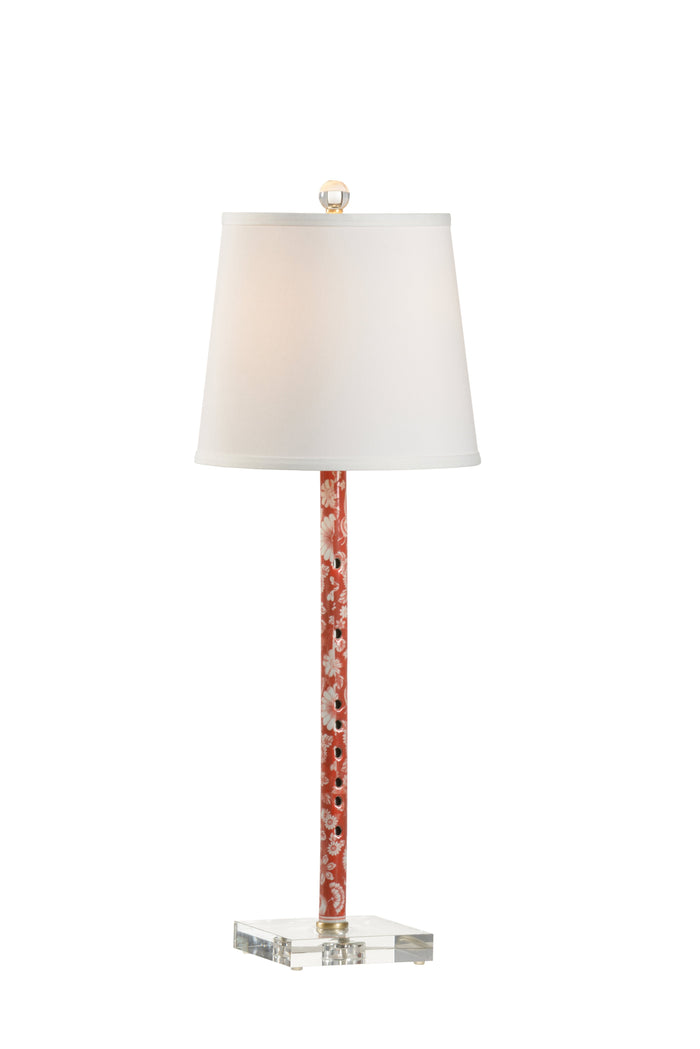 Chelsea House Red Flute Lamp