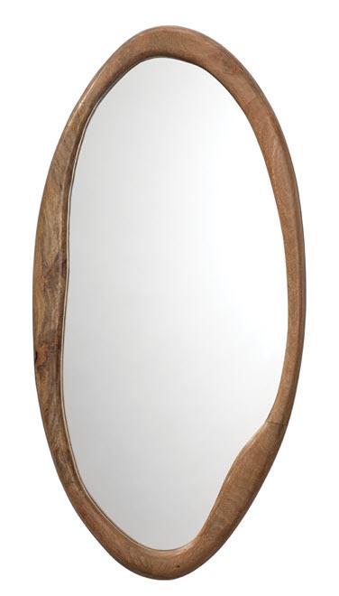 Jamie Young Organic Oval Mirror in Natural Wood