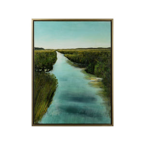Wildwood Morning Marsh Oil Painting Print