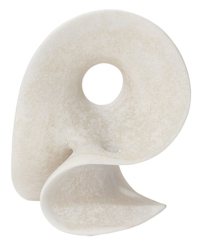 Jamie Young Amorphous Table Object, Small in Off White Resin