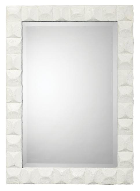 Jamie Young Astor Mirror in White Gesso