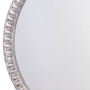 Jamie Young Audrey Beaded Mirror in White Wood
