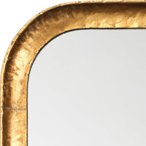 Jamie Young Capital Rectangle Mirror in Gold Leaf Metal