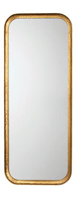 Jamie Young Capital Rectangle Mirror in Gold Leaf Metal