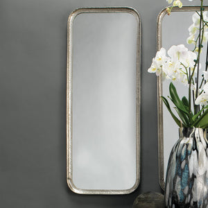 Jamie Young Capital Mirror in Silver Leaf Metal