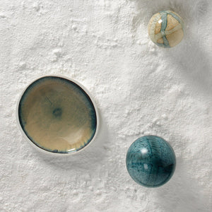 Jamie Young Cosmos Glass Balls in Pale Blue Glass