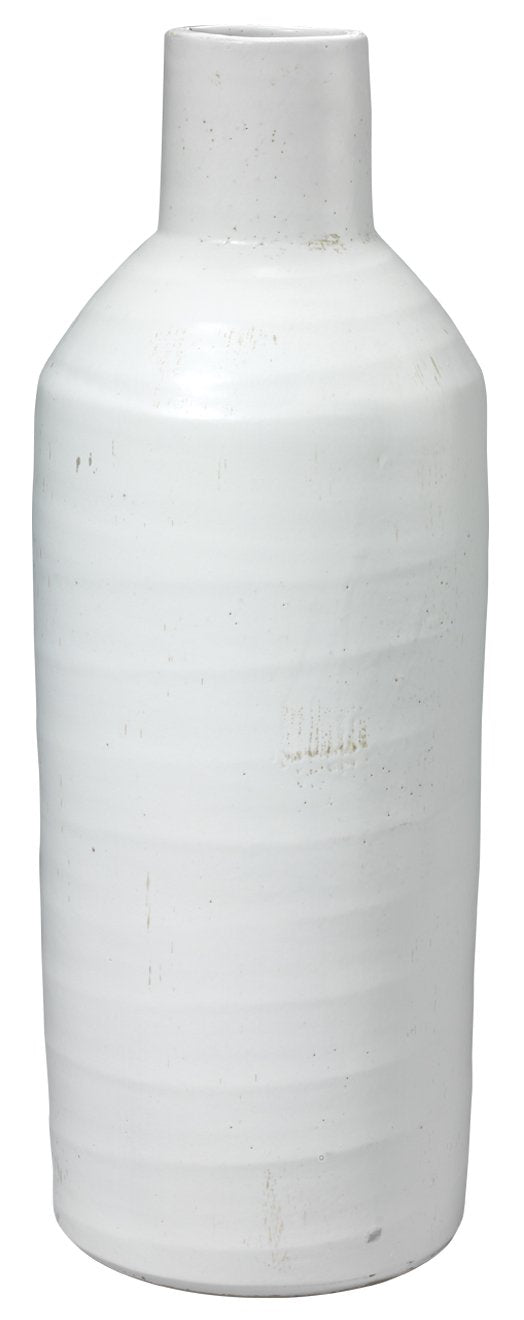 Jamie Young Dimple Carafe in Matte White Ceramic