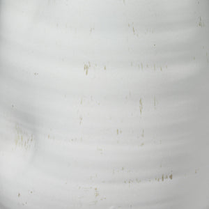 Jamie Young Dimple Vase in Matte White Ceramic