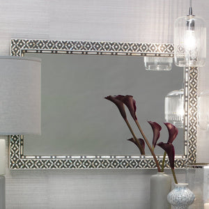 Jamie Young Evelyn Mirror in Mother of Pearl