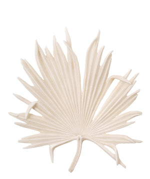Jamie Young Island Leaf Object, Medium in Off White Resin