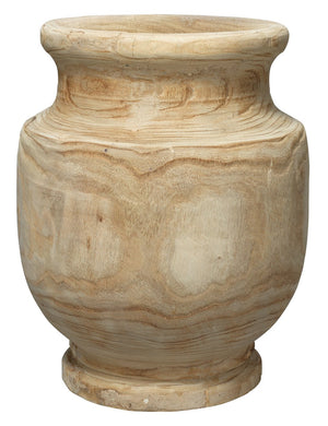 Jamie Young Laguna Wooden Vase in Natural Wood